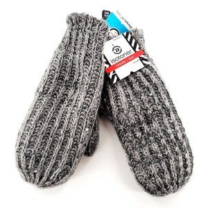 Isotoner Oxford Heather Casual Knit Mittens Gloves Womens Sequin A56962 New